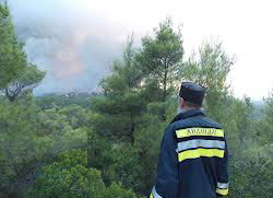 Српски ватрогасци чувају Хиландар