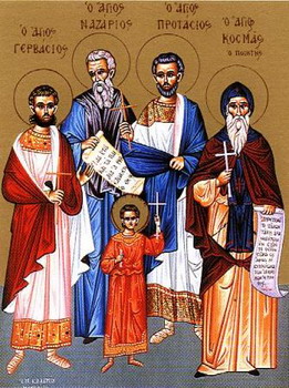 Свети мученици Назарије, Гервасије и Протасије