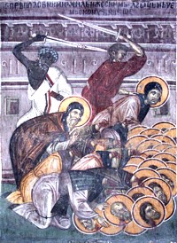 Свети преподобномученик Михаил, игуман зовијски и са њим 36 монаха