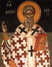 Свети свештеномученик Дионисије, епископ александријски