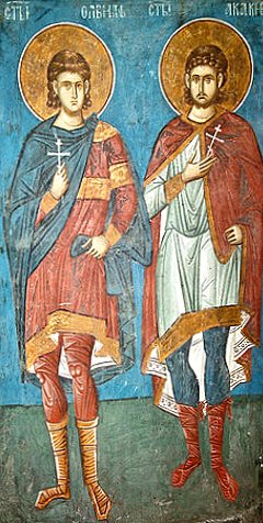 Свети свештеномученик Алвиан и његов ученик