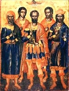 Свети мученик Серапион и са њим Калиник, Теодор и Фауст