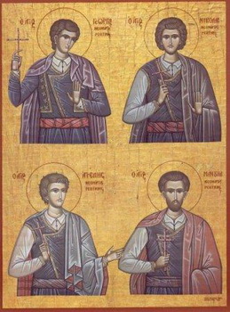 Свети новомученици Ангел, Мануил, Георгије и Николај