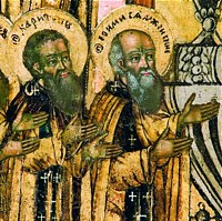 Свети преподобни Јевтимије и Харитон Сјанжемски